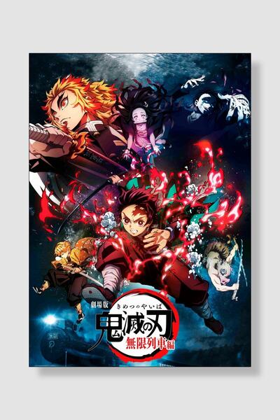 postick Demon Slayer Anime Posteri Kalın Parlak Kuşe Kağıdı