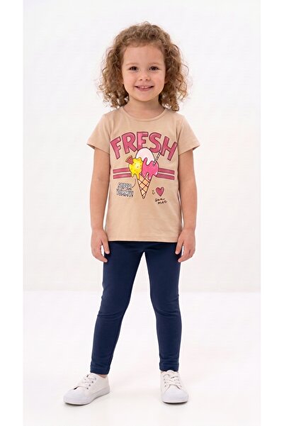KİAGU Girl/Boy 2-6 Years Old Short Sleeve Capri Set 2-Piece Cotton Summer Bot...