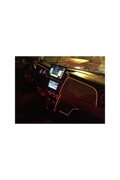 Ruan Banda Neon PORTOCALIE 12V AUTO Droser Putere 5w FIR Led 2 metri