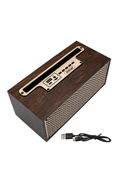 Mihai Boxa Bluetooth Andowl Q YX1620 model retro cu suport telefon
