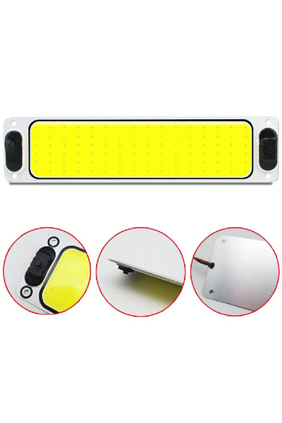 Ruan 2x Placă de tavan COB 16w Lampă auto 108 LED 12/24 V