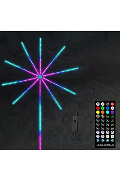 OEM Banda artificii LED Control prin telecomanda/telefon RGB 2 cm Multicolor