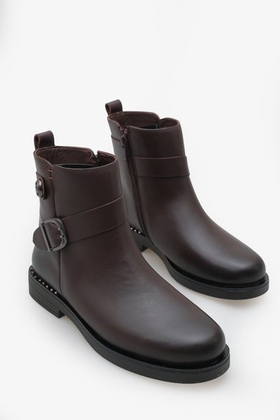 İNNABUTİKK Evara Women's Accessorized Boots - Brown