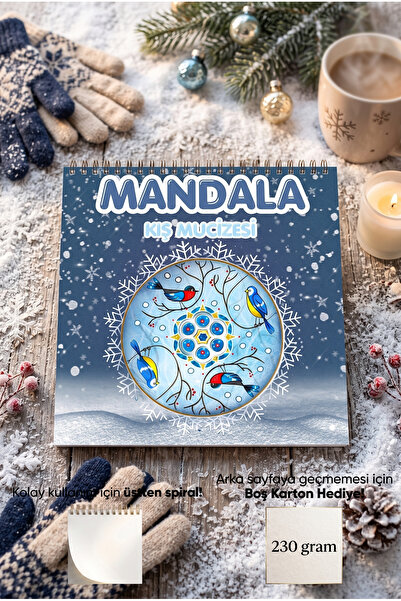 M&H Coloring كتاب تلوين ماندالا وندر وينتر ميرفيلد - كتاب تلوين مقاس 21x21 سم...
