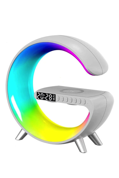 Mihai Boxă Bluetooth 4A PRO cu stație de încărcare wireless 4-în-1 și lampă RGB