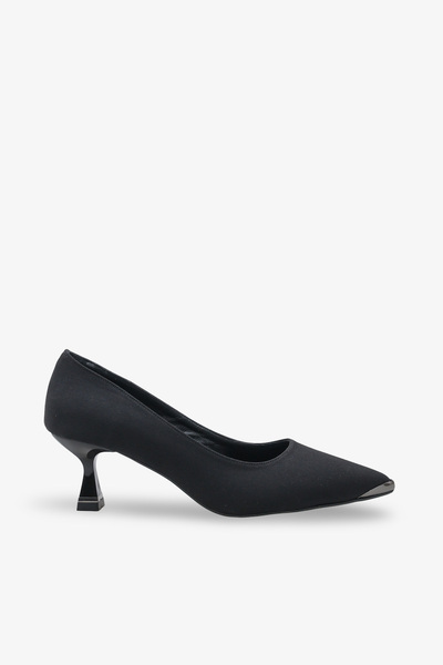 İNNABUTİKK Arabel Women's Heeled Shoes - Black Nubuck