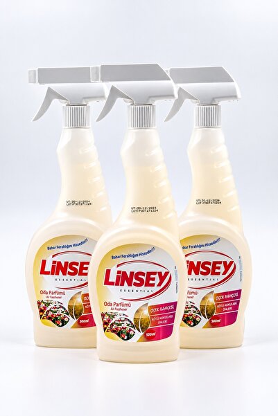 Güvencesiyle (51.YIL) 3'lü Avantaj Set, Linsey Oda Parfümü 500 Ml, Çiçek Bahçesi & Bahar