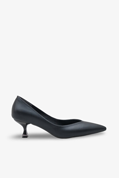 İNNABUTİKK Driya Women's Heeled Pointed Toe Shoes - Black