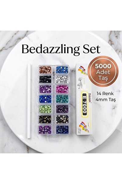 AYLA ÖZTOPRAK Σετ Bedazzling Kit - 14 χρώματα - 5000 πέτρες (4mm) σε κουτί + ...