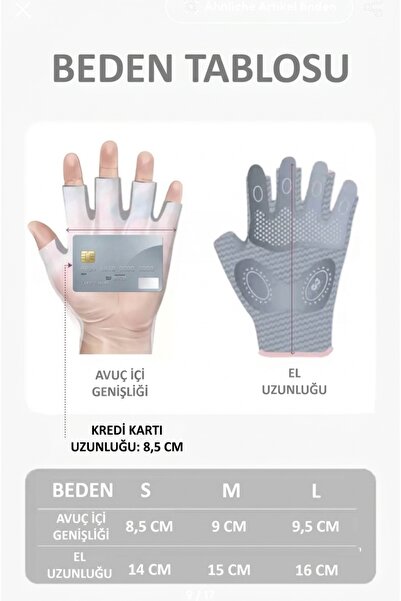 SkyWheel Premium Series Anti-Sweat Half Finger Fitness Yoga Pilates Palm Anti-Slip Silicone Sports Gloves - Size S
