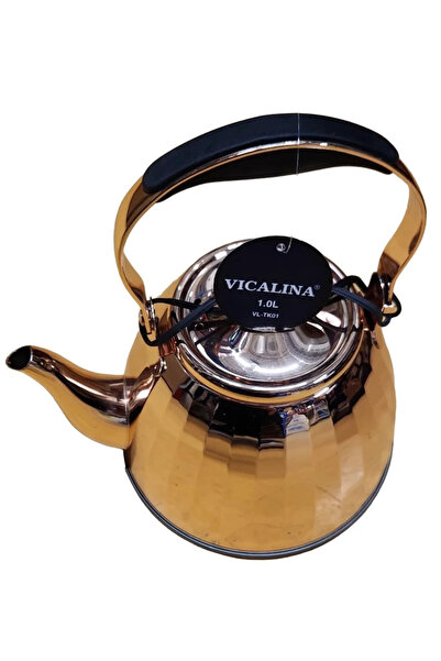 MOHAMED Fierbător de ceai VL-TK01 Vicalina GOLD 1.0L cu mâner