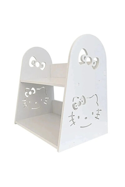 OEM Etajera pentru biroul copilului Hello Kitty 2 compartimente 29x29x19cm Alb