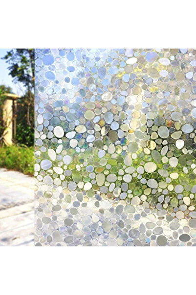 LILY Folie decorativa vitrostatica pentru geam autoadeziva 45 x 300 cm model ...