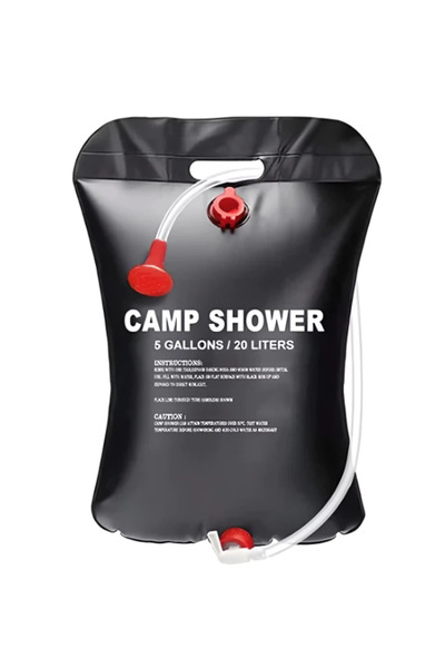 OEM Dus solar pentru camping PVC Capacitate 20L Negru