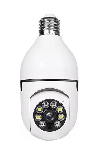 MİKİ Camera supraveghere WiFi 8177HJ tip bec cu soclu E27 vedere nocturna