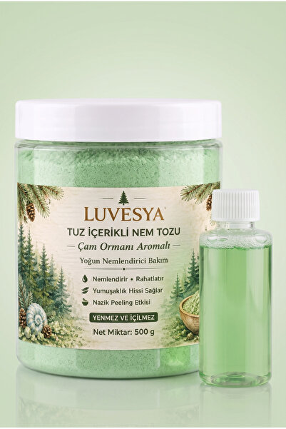 luvesya Tuz İçerikli Nem Tozu Çam Orman Aromalı 500 ml | Jakuzi Küvet Manikür...