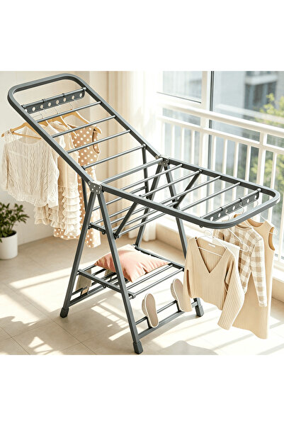 BESTONE Clothes Drying Racks, Large Folding Clothes Dryer Stand, 3-Tier Metal...
