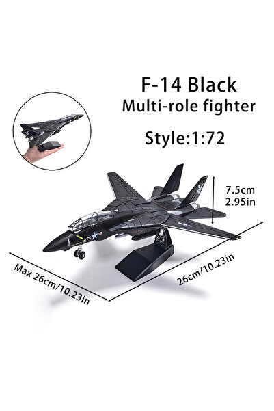 Choice F14-Black 1 Piece DIY Puzzle Building Blocks Military Model Assemble C...