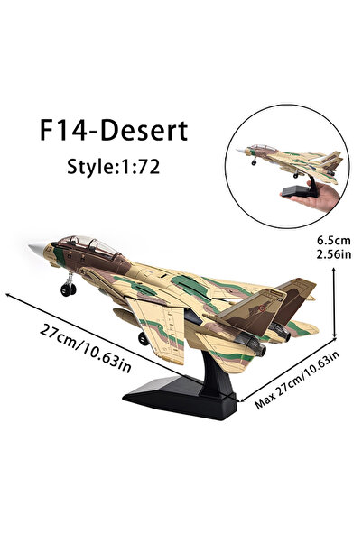 Choice F14-desert 1 Piece DIY Puzzle Building Blocks Military Model Assemble ...