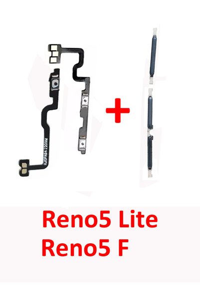 choice2 Black Flex Cable For Oppo Reno 5 Lite CPH2205 Phone New Power Volume ...