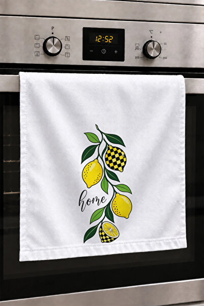 Valerine Life Hand Drying Towel 30X50Cm Cotton Absorbent Checkered Lemon for ...