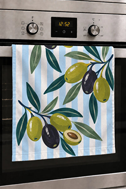 Valerine Life Hand Drying Towel 30X50Cm Cotton Absorbent Olive Harvest for Ki...