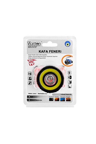Watton Wt-607 Güçlü Pilli Kafa Lambası