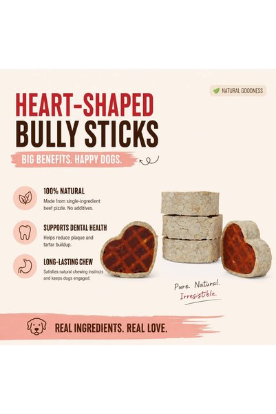 Petrix Heart Waffle Chicken Flavour Dog Chew Treat (5 Pcs)