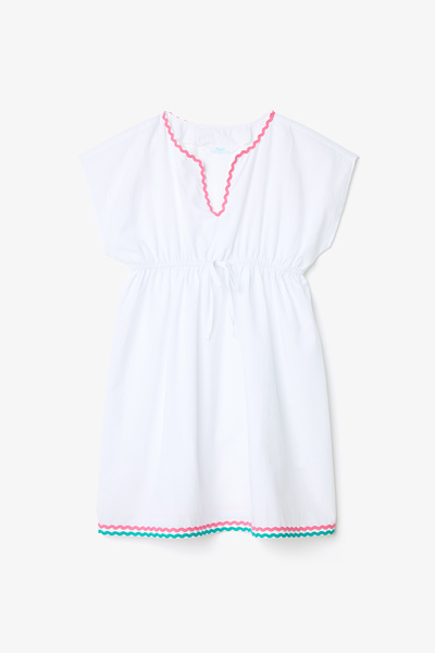 Penti Beyaz Genç Kız Color Stripe İnce Bant Detaylı Kaftan