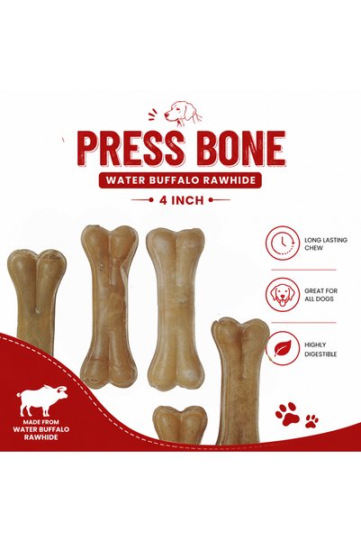 Petrix Press Bone Dog Chew Treat (4 Inch, 6 Pcs)