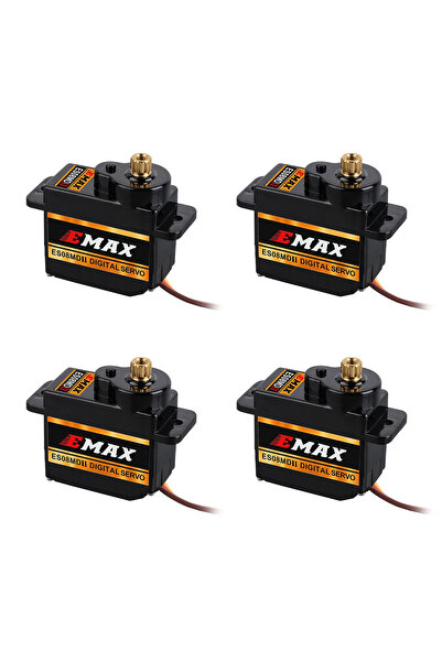 choice2 ES08MD II-4PCS EMAX ES08MD II سيرفو رقمي معدني صغير 13 جرام لطائرة RC...