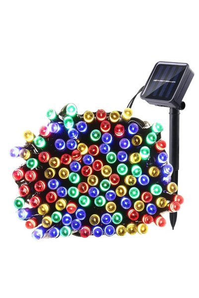 LILY Instalație solară decorativă de 30 de metri lungime cu 300 de LED-uri MULTICOLOR