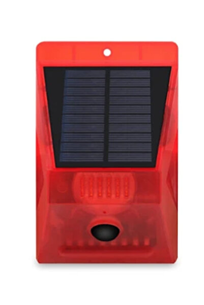 MOHAMED Lampa solara cu alarma pentru protectie cu senzor de miscare telecoma...