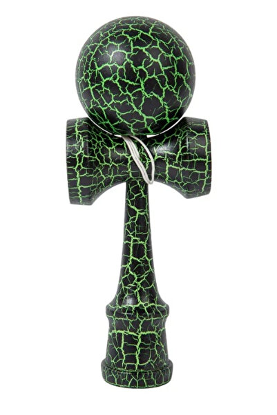 OEM Kendama profesională din lemn, model clasic de 18 cm, cu design crăpat, c...