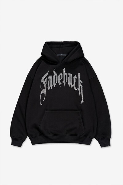 Fadeback Rhinestones Fadeback Oversize Hoodie