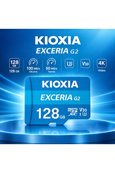 RMZTECH 128GB Hafıza Kartı Solar | Wifi Kameralara Uyumlu Kioxia Exceria