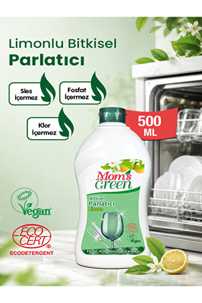 Mom's Green Herbal Lemon Dishwasher Rinse Aid 500 ml