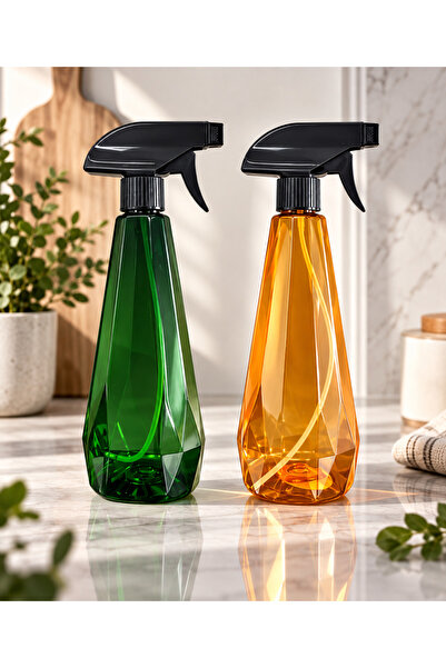Flaura Home 2’li Karışık Renk 650 ml Sprey Şişesi | Çok Amaçlı Temizlik & Sul...