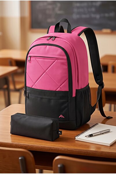 Fiyaka Byhakan Pl-0303 Unisex Okul Ve Seyahat Çantası Pembe