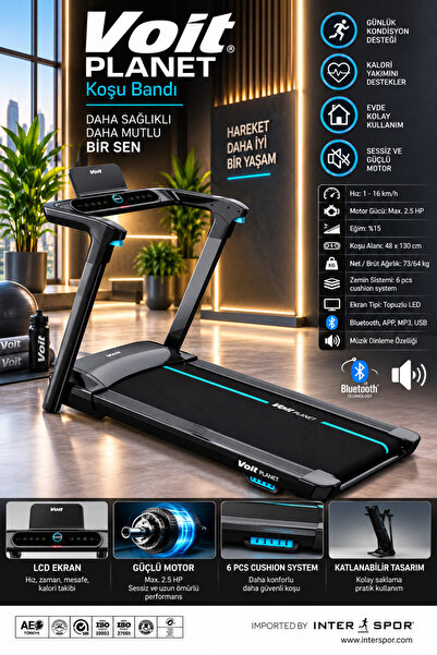 Voit Planet Otomatik Eğimli Koşu Bandı