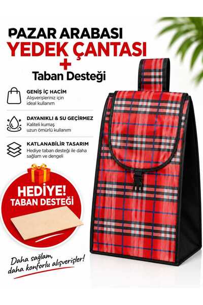 Özbay Lüks Büyük Boy Pazar Arabası Çantası New Model Kumaşı