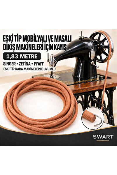 Swart Singer Zetina Pfaff uzun ayak kayışı (1.83 cm)