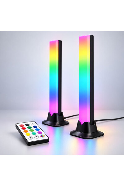 ORBUS RGB LED Işık Çubuğu - Müzik Senkronizasyonlu, Uzaktan Kumandalı, USB Ça...