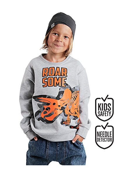 Denokids Γκρι φούτερ Roar Boy