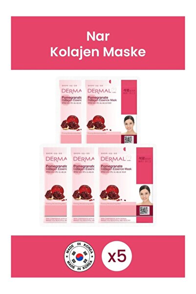 Dermal Firming, Moisturizing and Softening Pomegranate Extract Collagen Mask ...