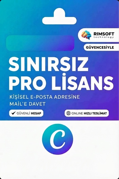 Rimsoft CanvaPro Sınırsız, Yapay Zeka Aktif Mail'e Davet