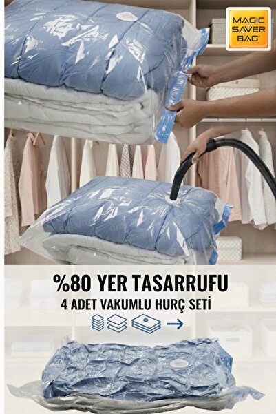 gogidigo aradığın o 4 Adet Mix Vakumlu Hurç Yorgan Hurcu Valiz Düzenleyici Ga...
