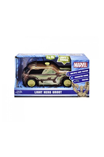 Evelise JADA MARVEL LIGHT HERO GROOT CAR WITH SOUNDS AND LIGHTS 1:32 SCALE