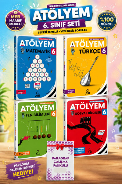 Arı Yayıncılık 6. Sınıf Atölye Seti 4 Kitap Maarif Modeli