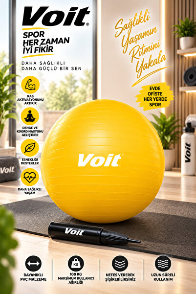 Voit 65 Cm Yellow Pilates Ball